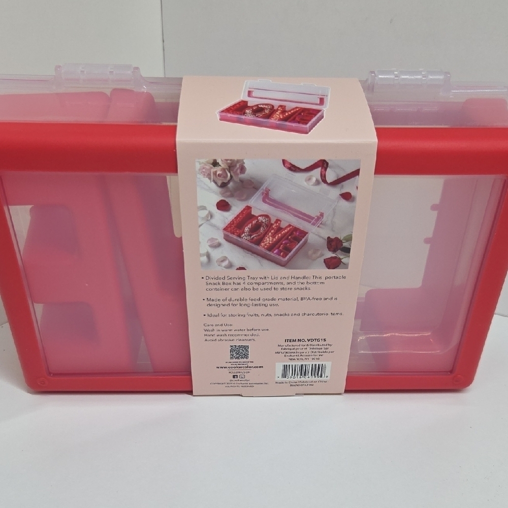 CWC Red LOVE Storage Snack Box (Listing Is For One Box) - Picture 5 of 6